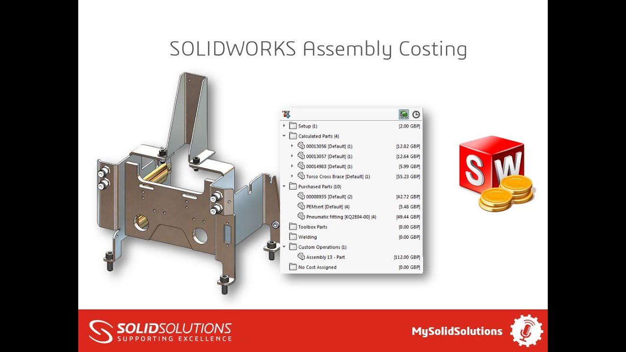SOLIDWORKS Assembly Costing YouTube