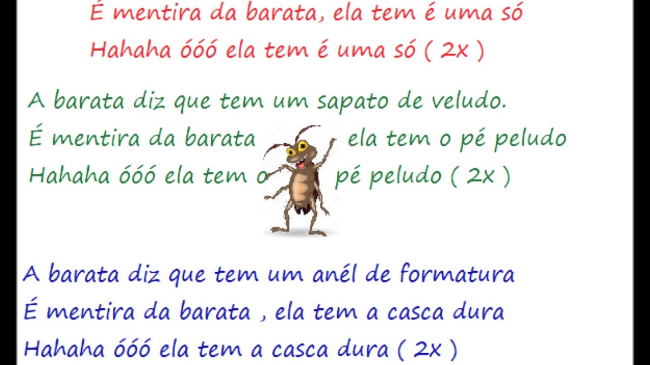 A Barata diz que tem Karaokê Infantil YouTube