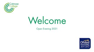 Catmose College - Principal's Presentation Open Evening 2021