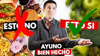 Esto es lo que Debes COMER durante el Ayuno Intermitente para tener ÉXITO