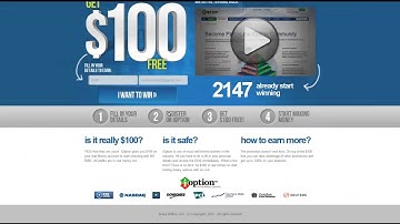 Get $100 free to try binary options  Risk free and no deposit