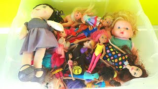 Oyuncak Bebeklerimi Ayıklıyorum Kırıkları Çıkarıyorum Barbie Lol Polly Pocket Elsa