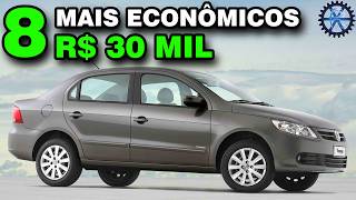 8 MELHORES CARROS ECONÔMICOS até 30 MIL REAIS para COMPRAR em 2024