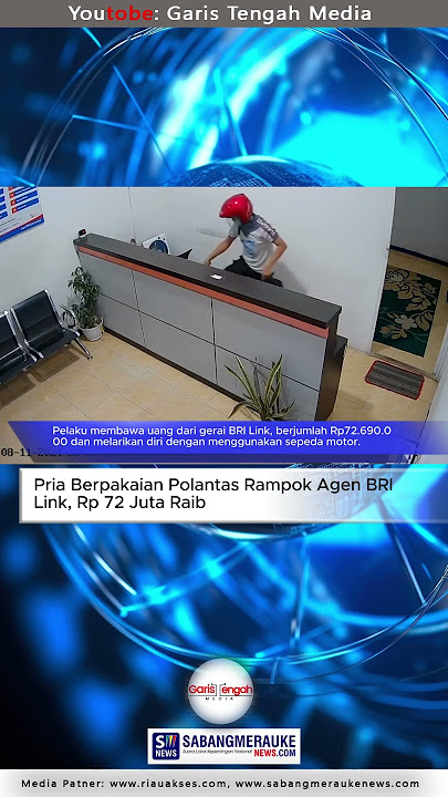 Pria Berpakaian Polantas Rampok Agen BRI Link, Rp 72 Juta Raib #shorts #brilink