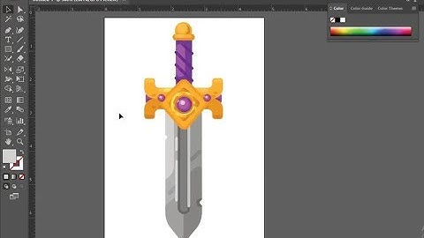 Make SIMPLE SWORD VECTOR in ADOBE ILLUSTRATOR