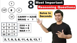 Most Important Reasoning Questions | Maths Puzzles | imran sir maths