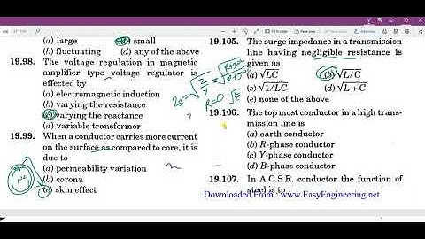 TRANSMISSION AND DISTRIBUTION MCQ BY R.K RAJPUT BOOK