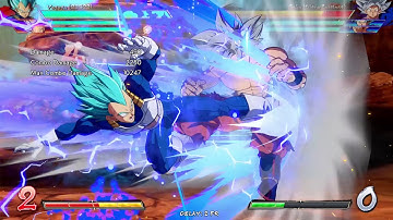 DBFZ 1.25 Vegeta Blue Ki Blast Corner Combo