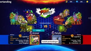 GUNBOUNDM - ARJUNA VS Tonykz PRO BATTLE | BK-ICEBALL-DARKNAK screenshot 2