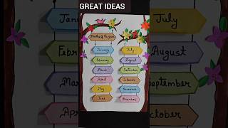 Months Of The Year Chart | Months Of The Year Project # #monthsnamechart  #viralshort  #viraltlm