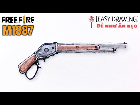 Easy Drawing] How To Draw M1887 | Hướng Dẫn Vẽ M1887 Đơn Giản - Dễ Dàng |  Free Fire - Youtube