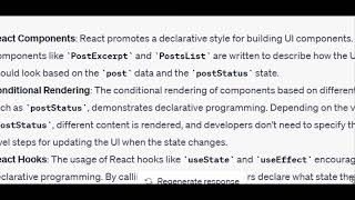 React is all declarative programming
