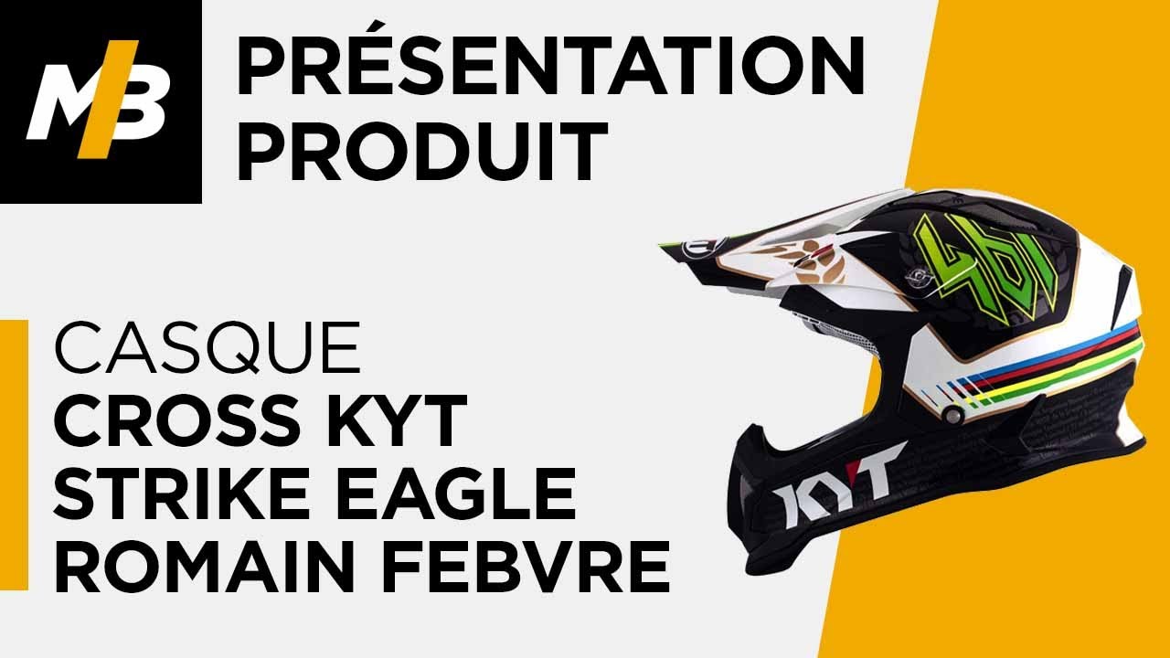Casque Cross KYT Strike Eagle Romain Febvre, avis en vidéo par