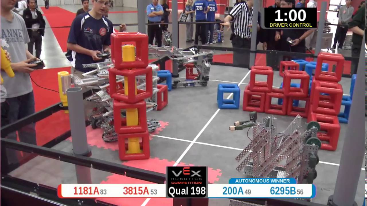 2015 VRC Arts Q198 - 1181A 3815A vs 200A 6295B - 45 to 50 - VEX Worlds 2015 - Arts Division