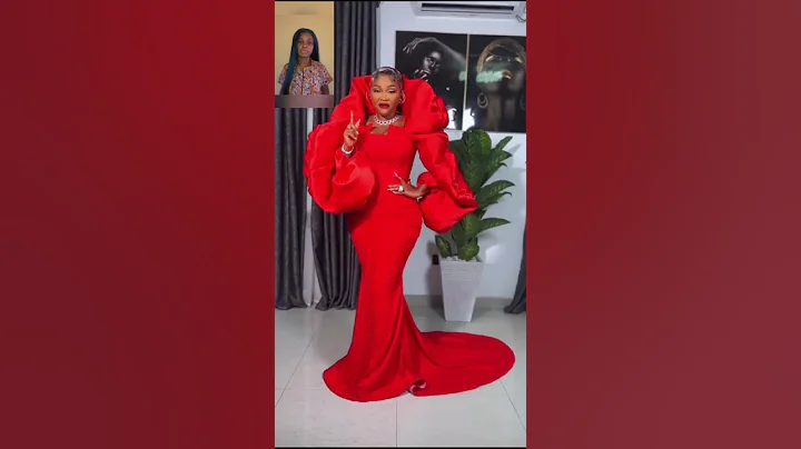 Nollywood Actress, Mercy Aigbe getting all glammed up, she looks so gorgeous in this red outfit.