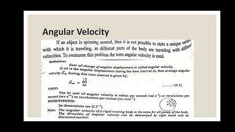 Physics class 11,Ch#5||Angular Velocity, Angular Acceleration