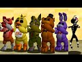 Freddy Fazbear &amp; FNaF Team Drowning in Water Animations in Super Mario 64