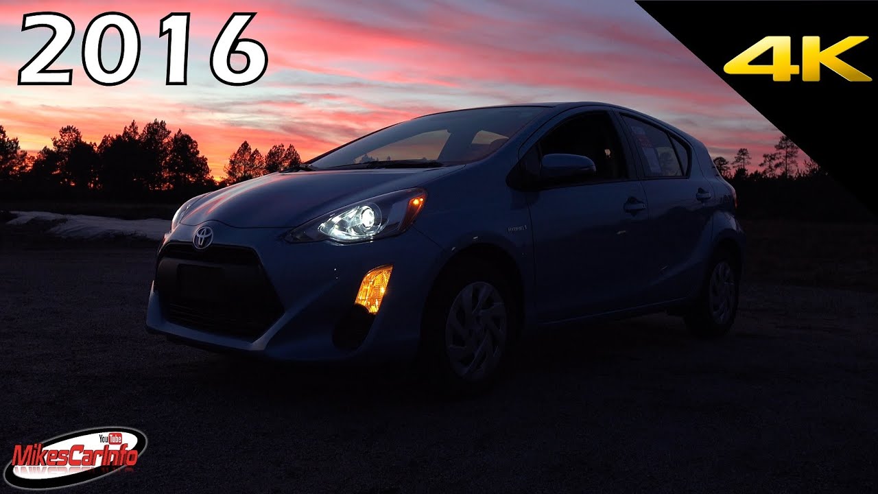 At Night 2016 Toyota Prius C One Interior And Exterior Lighting In 4k Youtube