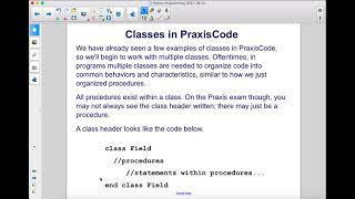 CS Praxis Java Methods