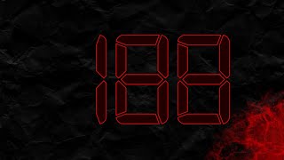 Countdown from 188 to 0 in RED