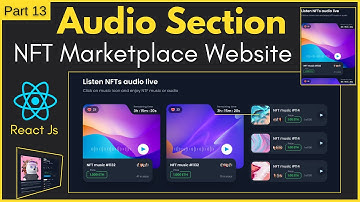 Audio Section | Create Responsive React Js Music Player For NFT Marketplace Website | React Player