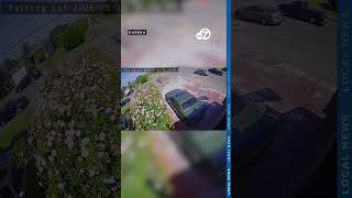 Security camera captures crash involving four vehicles in Eureka, driver arrested