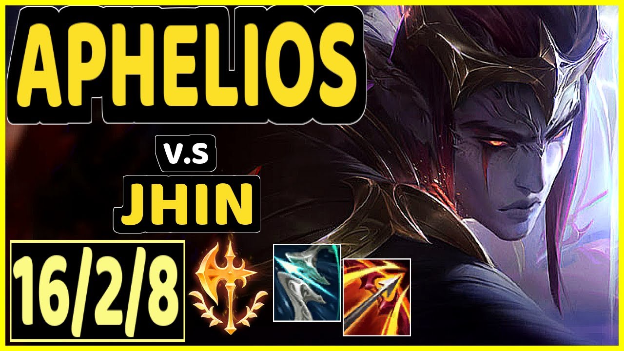 GHOST (APHELIOS) vs JHIN - 16/2/8 KDA BOTTOM ADC GAMEPLAY - KR Ranked GRANDMASTER
