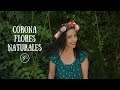 Como hacer una corona con flores naturales / floral crown