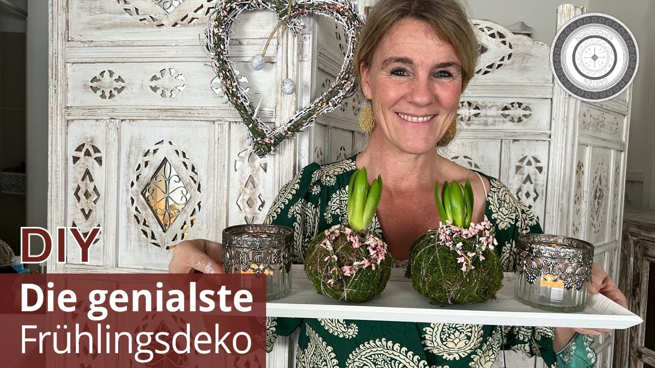 DIY - FRÜHLINGSDEKO. MIT HYAZINTHEN,  HERZEN AUS ZWEIGEN - JUHU SO COOL GEWORDEN - MACHS NACH 👍🏼👍🏼