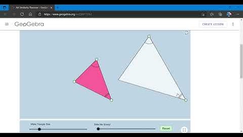 AA Similarity Theorem – GeoGebra