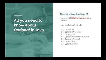 How to use Optional in Java 8 / Java 11