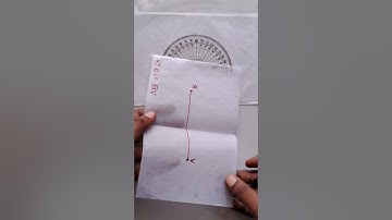 perpendicular bisector of a line segment by paper folding❣️without memorising learn the concepts💯🔥