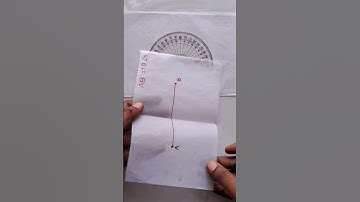 perpendicular bisector of a line segment by paper folding❣️without memorising learn the concepts💯🔥