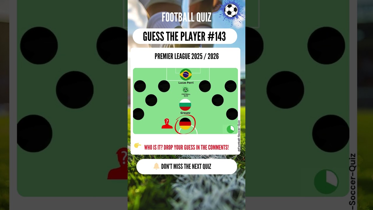 Guess the Player: Who Is This Skillful and Versatile German Midfielder? | Football Quiz 2025/2026