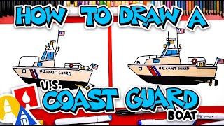 how to draw us coast guard boat