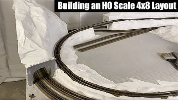 Building a New 4x8 HO Train Layout Part 3 - Model Railroad Construction & More!