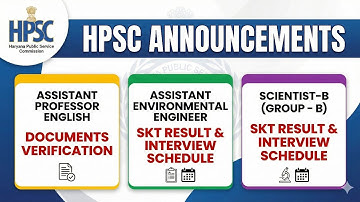 HPSC result & interview scientist B, assistant environment engineer, assistant professor english