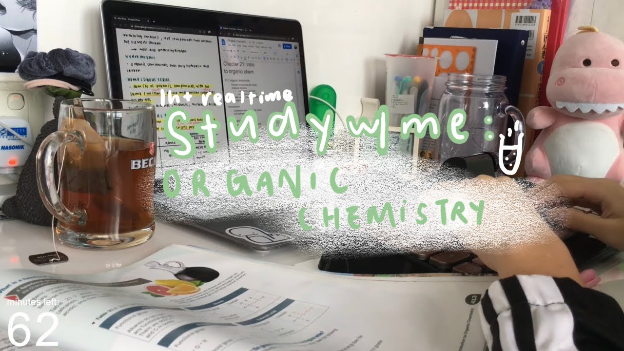 🧪real-time study with me🧪 w/ 10 min break [no music + typing asmr] | organic chemistry