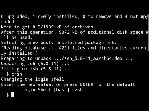 Install #zsh shell