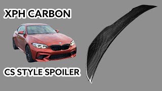 BMW M2 Competition CS Style Spoiler - XPH Carbon