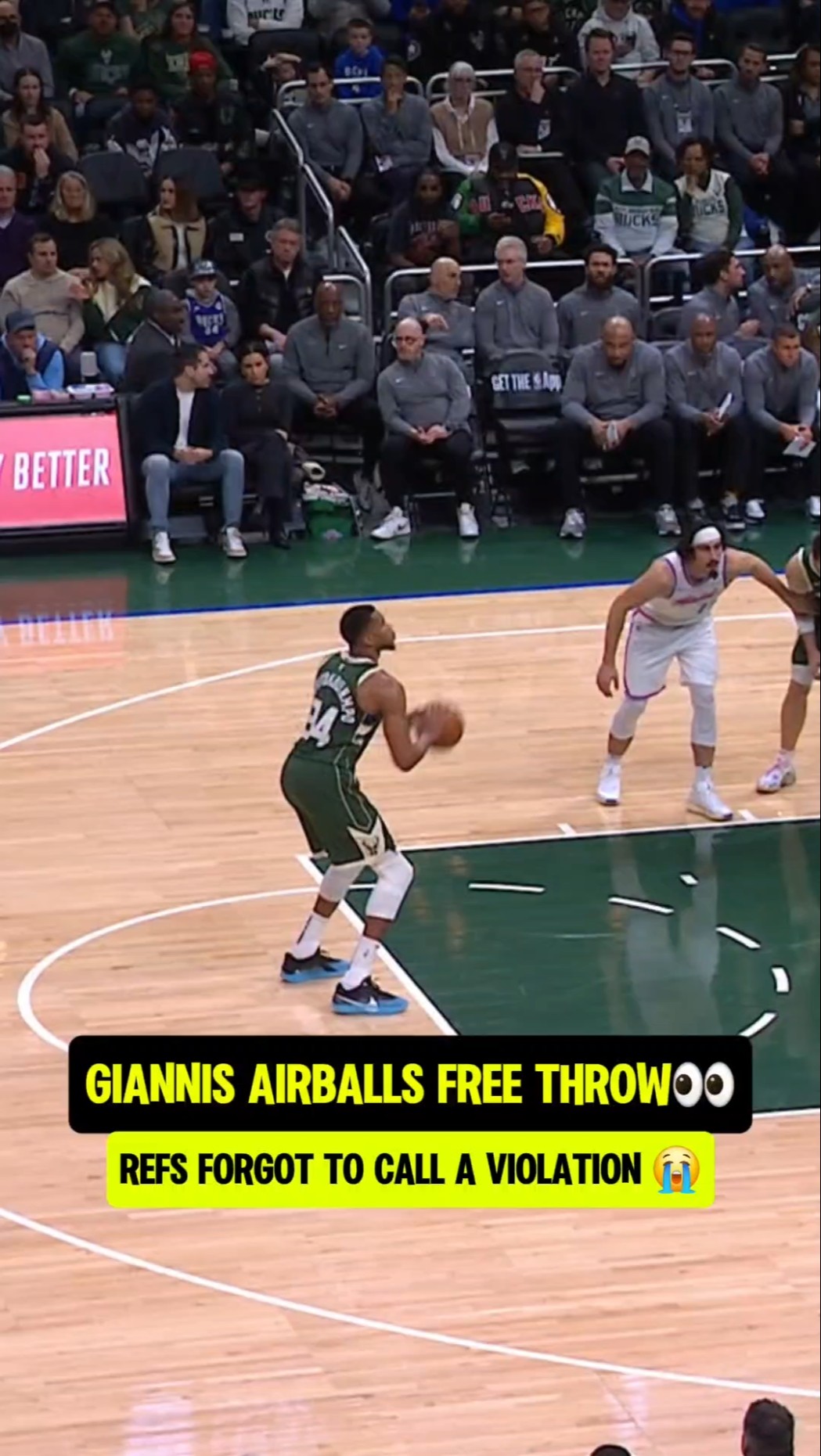Airballed so bad the Refs froze?
