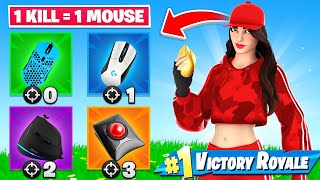 Every Elim I Switched my MOUSE in Fortnite! (CRAZY MOUSE Edition)