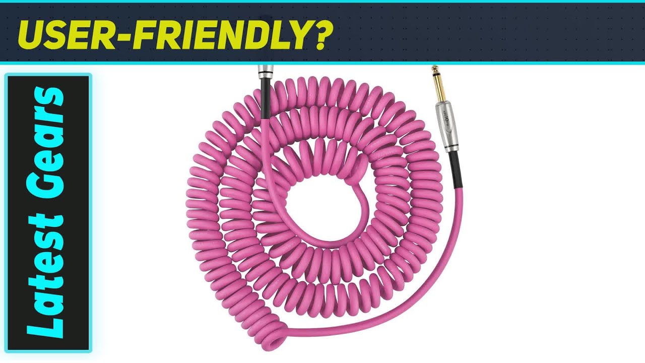 Augioth 20ft Coil Cable: The Ultimate Pink Guitar Cord?