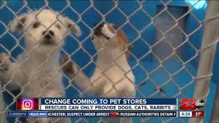 Changes coming to pet sales in California