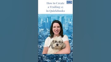 Create a trailing 12 in QuickBooks Online. #commercialrealestate #realestate #realestatebookkeeping
