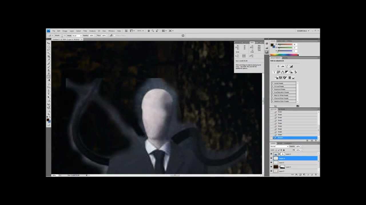 SLENDER MAN SIGHTING - Photoshop