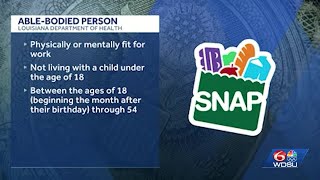 Louisiana will roll some SNAP benefits out in November