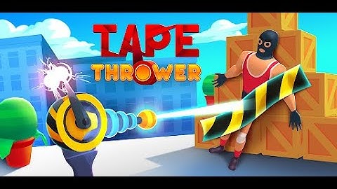 Tape thrower -  walkthrough all Levels Gameplay Android, iOS level 1-19