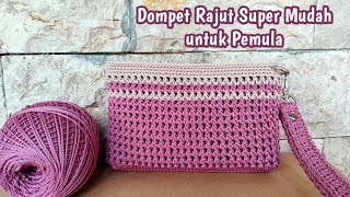 Dompet Rajut Super Mudah untuk Pemula | Crochet Wallet Easy Tutorial for Beginners