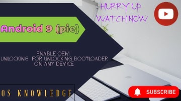 How to enable OEM unlocking in android 9 (pie) || unlock bootloader.